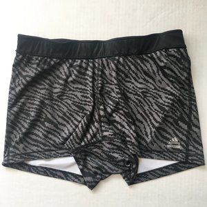 "Adidas" Patterned Volleyball Spandex Shorts (XL)